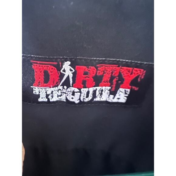 Dirty Tequila Mechanic Garage Rockabilly Black Embroidered Button Up Shirt XL - Picture 5 of 8